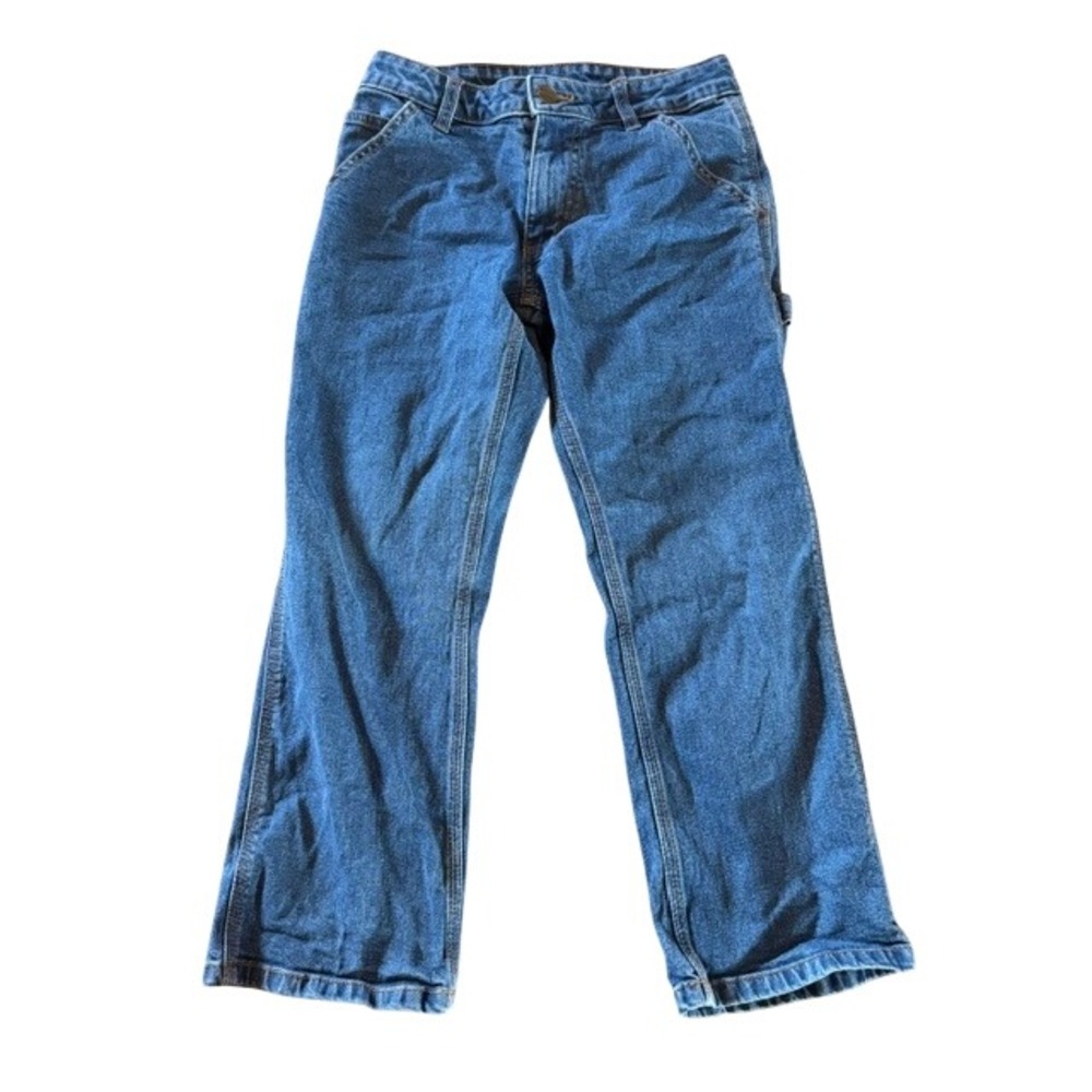 Carhartt Kids Blue Denim Carpenter Jeans Medium‎ Wash BD8383-B Size 8